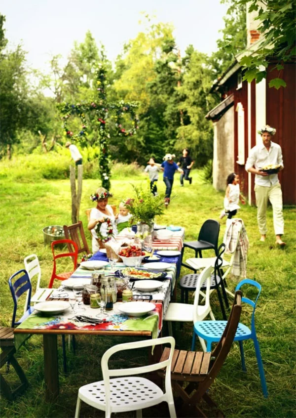 Gartenhaus Schwedenstil party garten