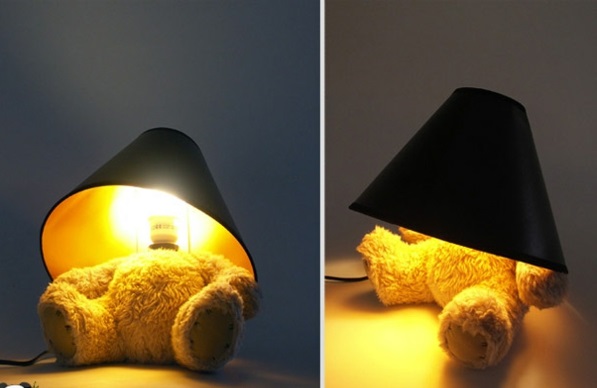 Lampen plüsch Design lampenfuß teddy bear