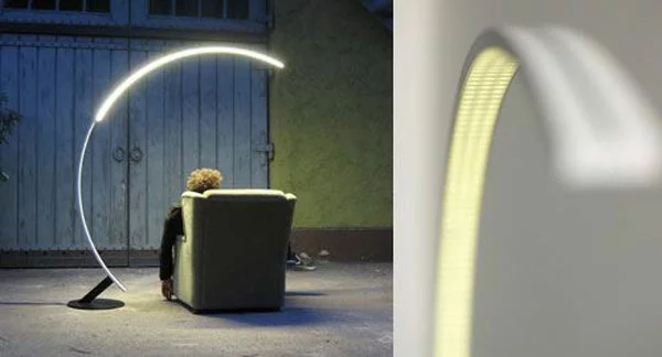 Lampen gebogen Design stehlampe modern
