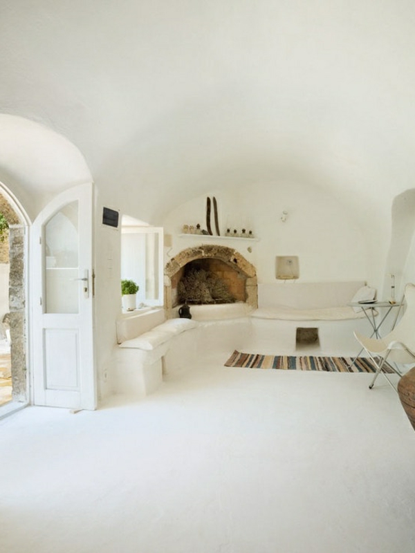 Mediterrane Einrichtungsideen landhausstil möbel weiß