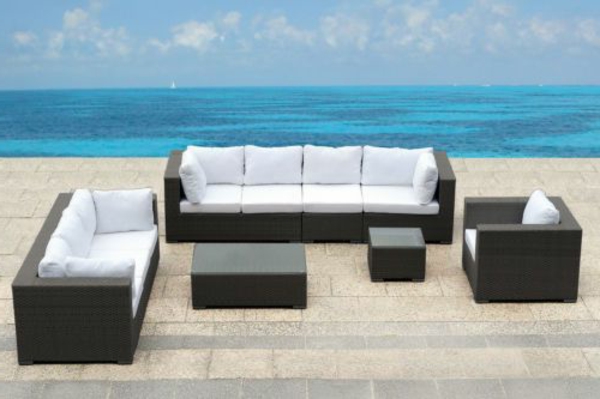 Outdoor Möbel aus Polyrattan gartenmöbel polyrattan sofas