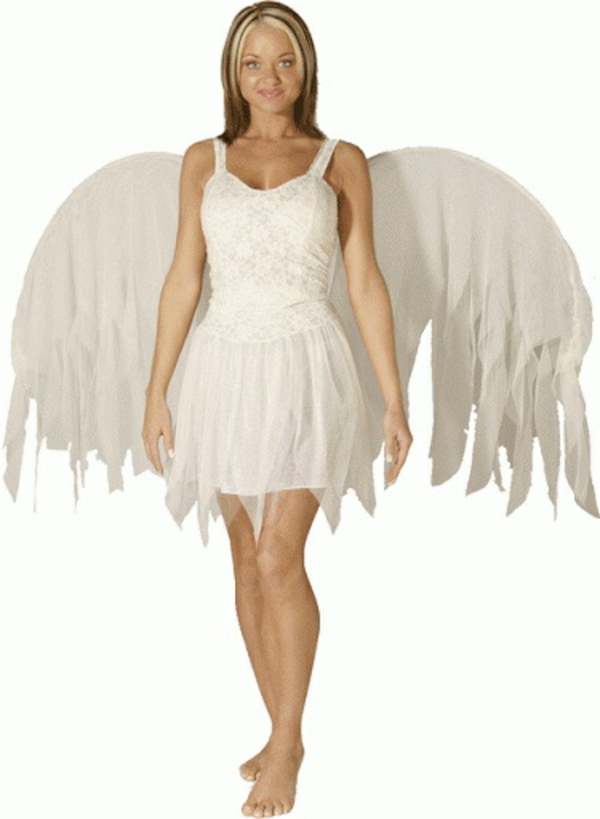Selbstgemachte Kostüme engel weiß