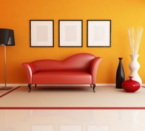 Wände streichen – Farbideen für orange Wandgestaltung