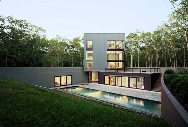architektenhäuser moderne architektur und design garten pool manimalistisch