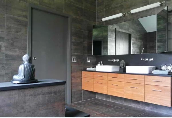 badezimmer design zeitgenössich flache bad schränke dekoration 