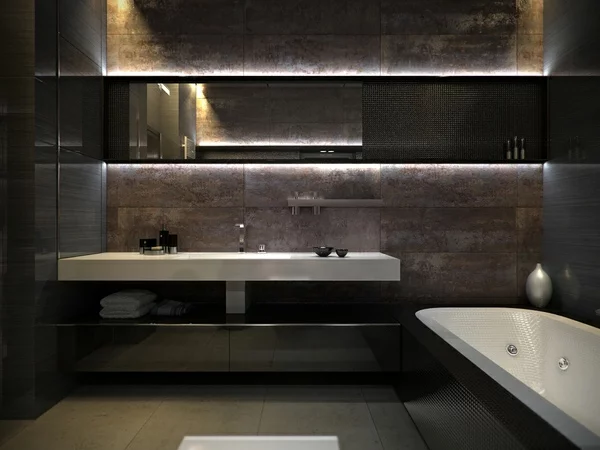 badezimmer ideen modern dekoration badewanne waschbecken 