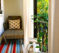 Ein farbiger Terrassenteppich wird Ihren Balkon schön erfrischen