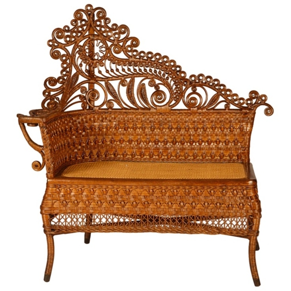 einmalige rattanmöbel sofa dekorative elemente