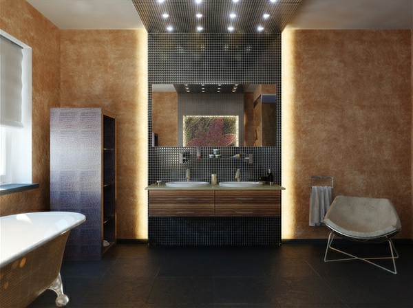 moderne badezimmer zeitgenössiche badmöbel