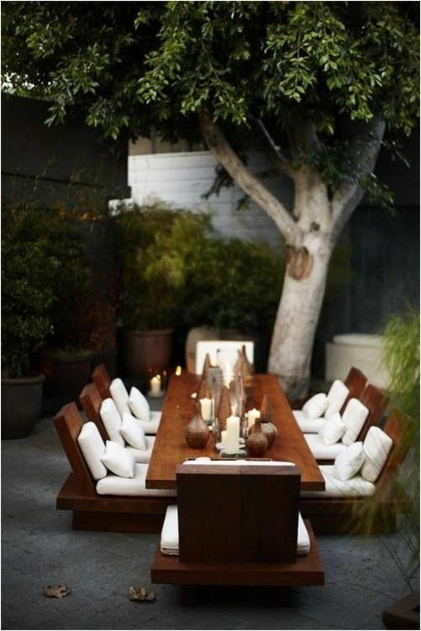 garten designideen outdoor möbel gastronomie weiße auflage