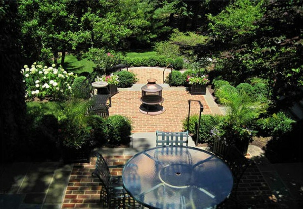 Garten Landschaftsbau mit Ziegeln - 15 tolle Gartengesteltung Ideen