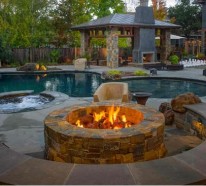 Garten Pool und Feuerstelle zusammenstellen – 15 Ideen