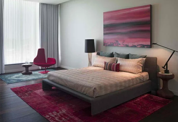 holzboden verlegen modernes schlafzimmer farbgestaltung wanddeko ideen