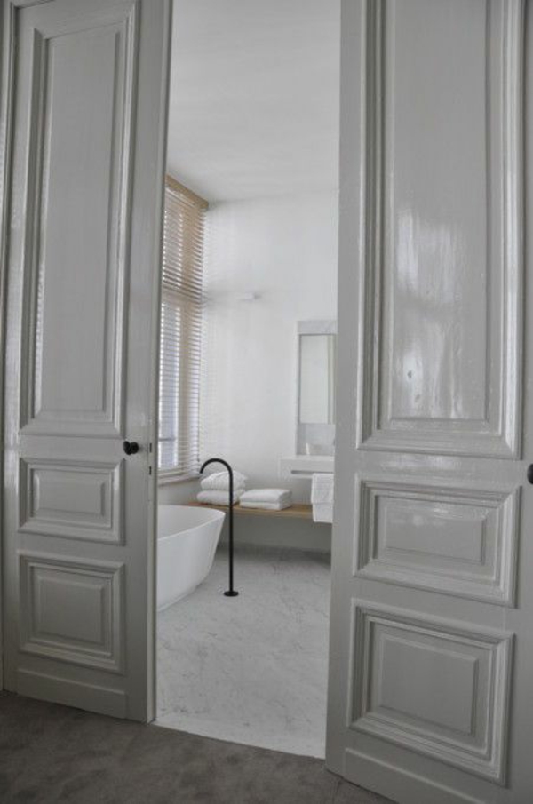 innentüren weiß badezimmer doppeltüren 
