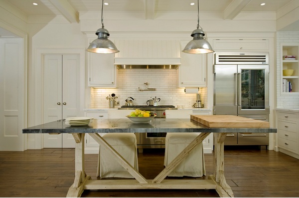 küche einrichten minimalistisch skaninavisch landhaus residenz rustikal esstisch