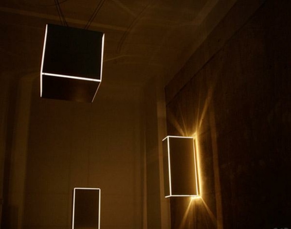 lampen design geometrisch formen klassiker dunkel wand