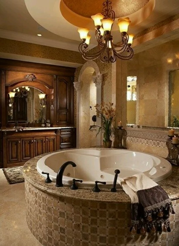 luxus badezimmer ideen für einrichtung freistehende badewanne