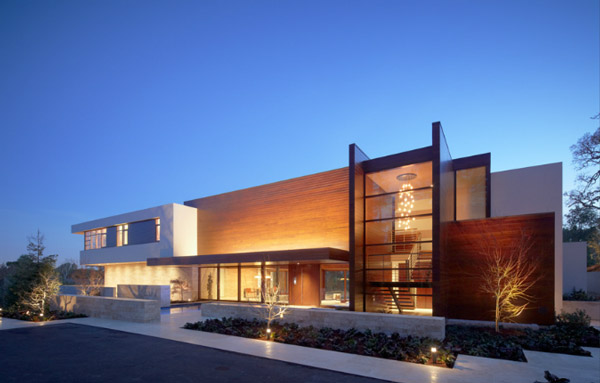moderne architektenhäuser weltweit nachtsüber oz residenz kalifornien