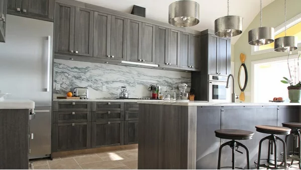 moderne graue Küchenschränke küchenmöbel schön