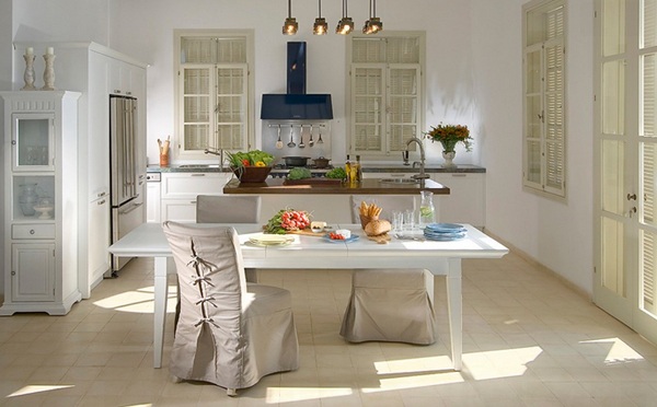 moderne küche einrichten minimalistisch rustikal