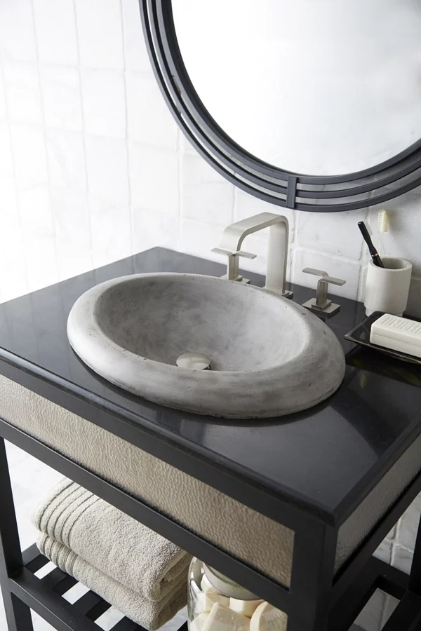 moderne waschbecken eschenholz umweltfreundlich spiegel