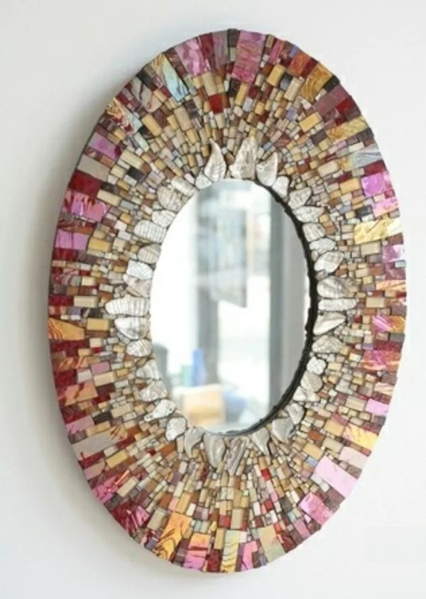 mosaik designer spiegel wandspiegel 