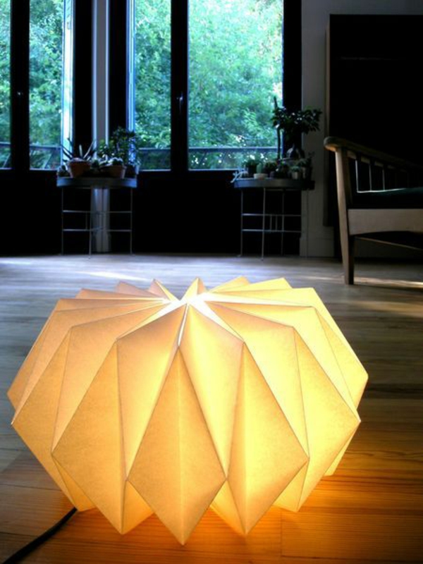 origami lampenschirme ideen DIY licht