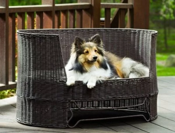 outdoor-rattanmöbel-lounge-bett-für-hunde