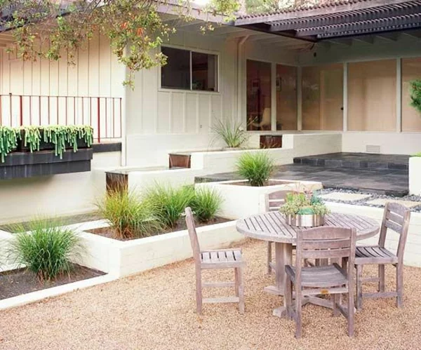 patio design vorgartengestaltung modern auf mehr ebenen 
