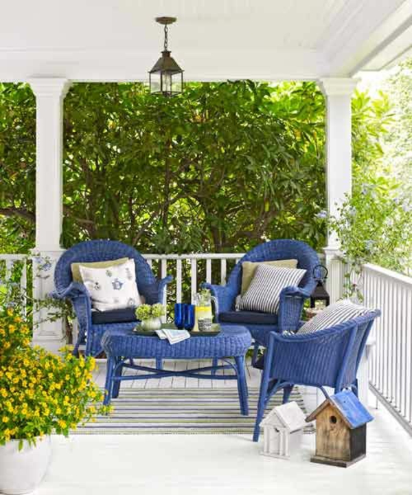 Gartenmöbel In Blau