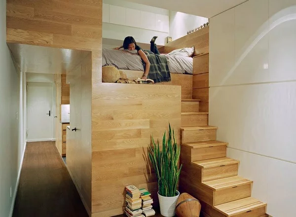 studio treppe kompakt schlafzimmer ideen 