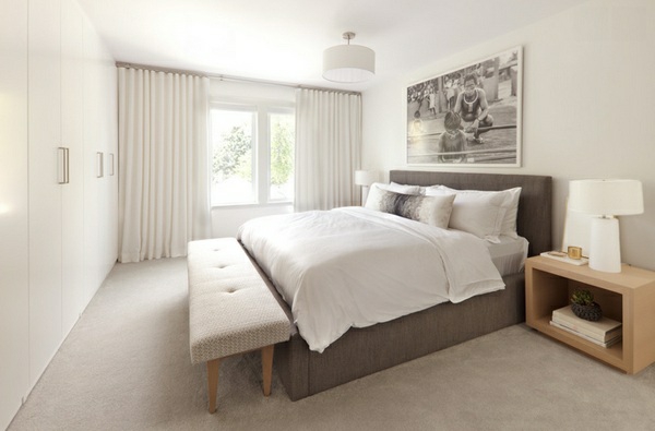 skandinavischer stil minimalistische schlafzimmer komplett einbaukleiderschrank