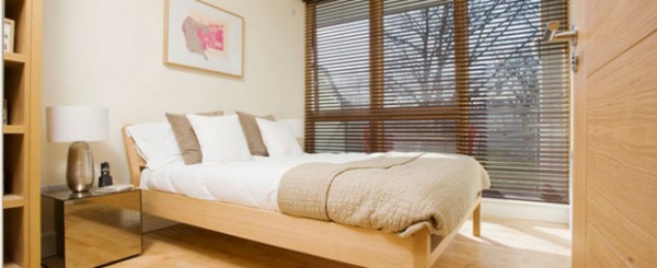 skandinavisches design schlafzimmer ideen bett