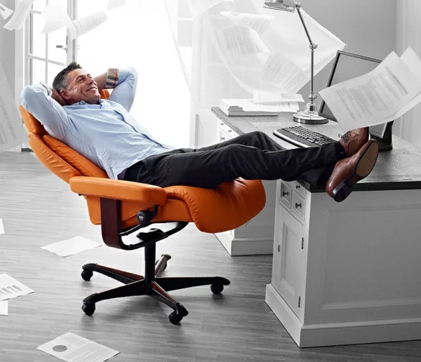  bürostuhl entspannen stressless orange