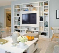 TV Wohnwand im modernen Wohnzimmer – 15 inspirierende Beispiele