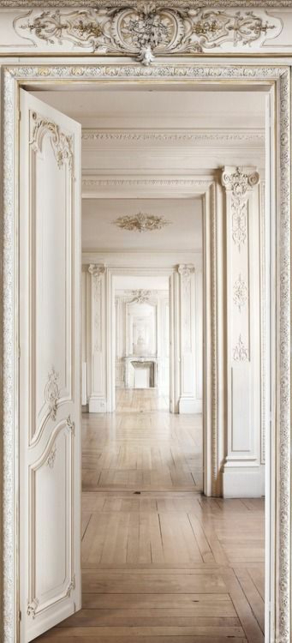 weiße innentüren design ideen dekorative elemente 