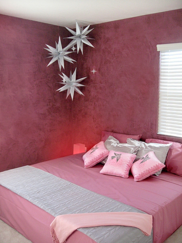  farbgestaltung wände Altrosa als Wandfarbe schlafzimmer ideen