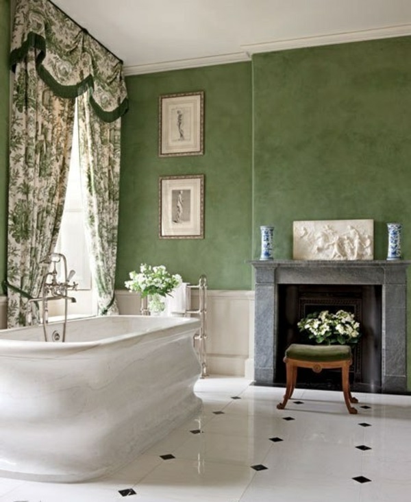 Die Farbe Grün Farbbedeutung Grün badezimmer badewanne