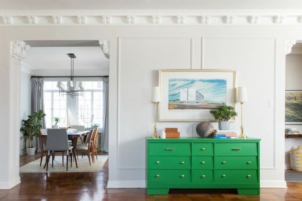 Die Farbe klassisch innendesign Grün Farbbedeutung Grün sideboard