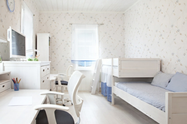 Einrichtungsideen fürs Jugendzimmer weiß farben raum nutzen