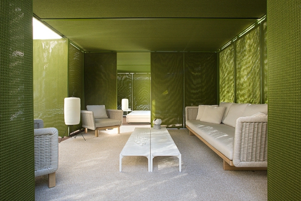 Lounge Gartenmöbel Set rattan polyrattan tisch
