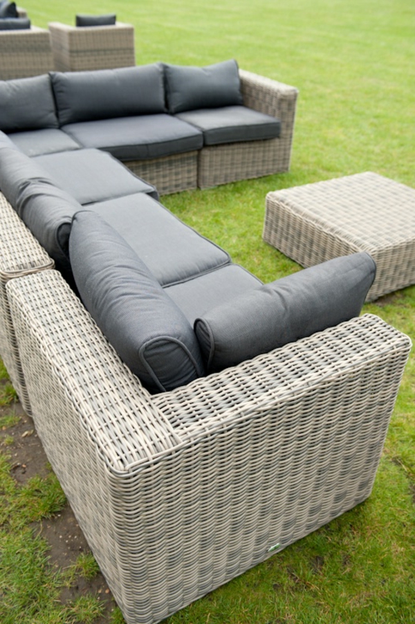 45 Outdoor Rattanmöbel - modernes Gartenmöbel Set und Lounge Sessel