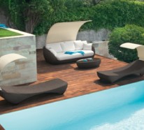 45 Outdoor Rattanmöbel – modernes Gartenmöbel Set und Lounge Sessel
