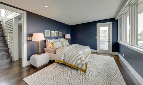 Taubenblaue Wandfarbe - wasserfarbene Inneneinrichtung - Fresh Ideen