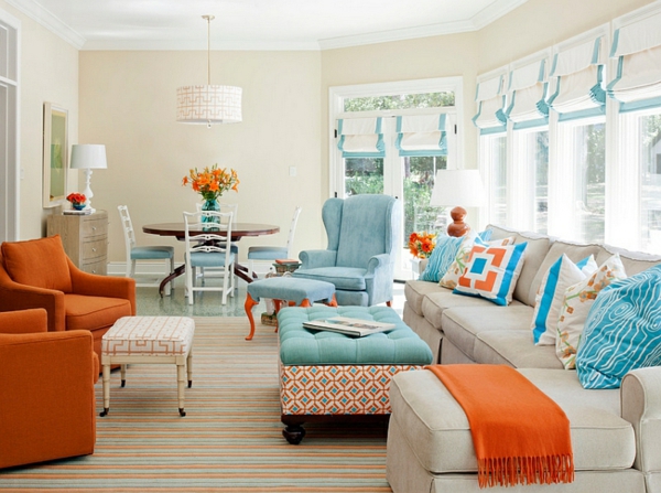 30 coole Wohnideen für Farbkombination - Heiße Trendfarben 2014