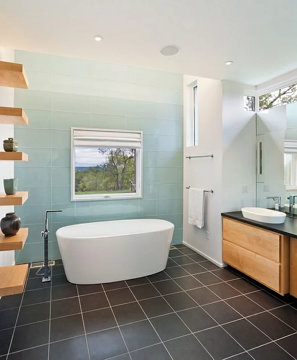 Wohnideen für Farbkombination wandfarbe wohnzimmer badewanne