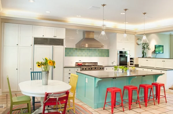 Wohnideen kombinationen wandfarbe wohnzimmer kücheninsel