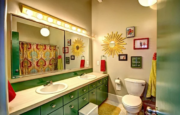 Wohnideen für Farbkombination wandfarbe wohnzimmer spiegel