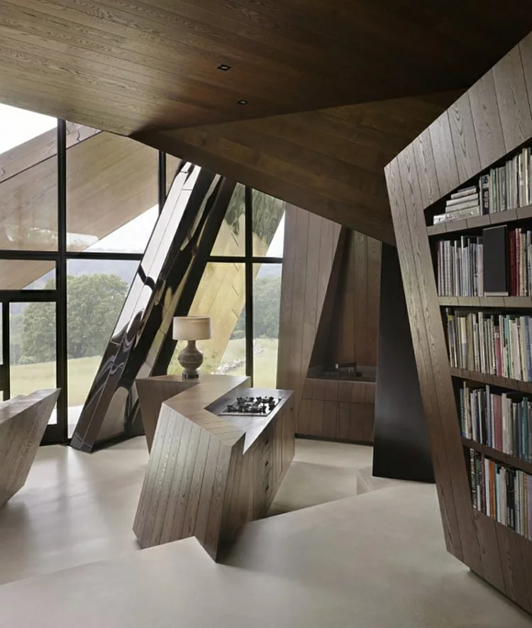 architektur und design Daniel Libeskind holzeinrichtung minimalistisch