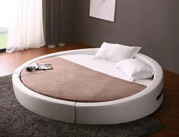 bettgestell plattform runde Betten matratze modern